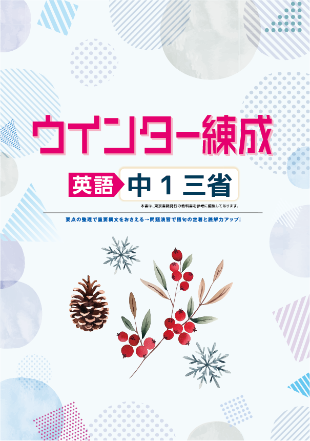ウインター練成　英語　三省　中１