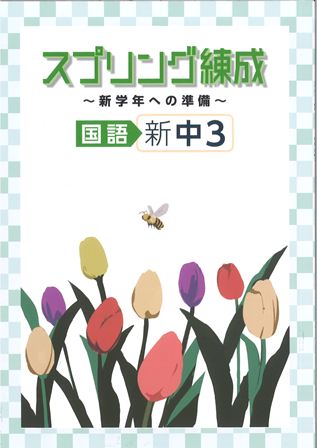 スプリング練成　国語　中３